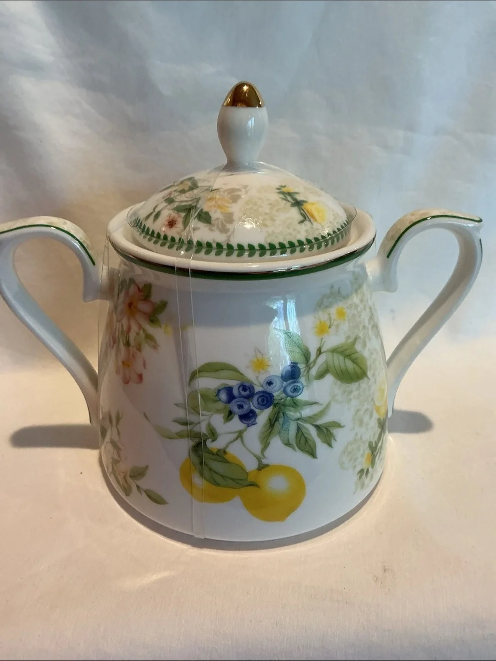 Lemon & Blueberry Cream and Sugar Set